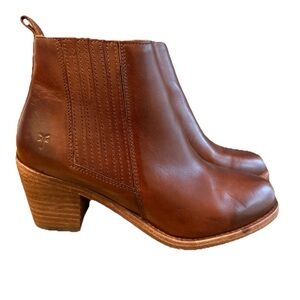 Frye Brown Leather Ankle Boots 7.5
